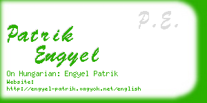 patrik engyel business card